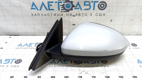 Left side mirror VW Jetta 19-23, 5+2 pins, BSM, heated, silver, scratches