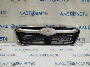 Subaru Outback 2020 grille without emblem, silver molding, chrome frame