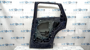 The bare rear right door of a Mazda CX-5 17-24 blue 42M, dents