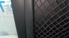 Black rear driver's seat trim for Audi A6 C7 12-18, cracks in fasteners, scratches