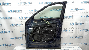 Mazda CX-5 17-24 keyless front right door assembly, triplex, blue 42M, nicks, scratches on paint and trim