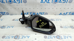 Right side mirror assembly for Audi A6 C7 12-18, 12 pins, for auto storage, turn signal, auto-dimming, graphite, chips, scratches, sand