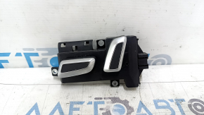 Audi A6 C7 12-18 driver's seat control, 6 pins, with buttons, black chrome insert, chrome trim