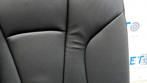 Rear seats, 2nd row, left, Audi Q8 19-23, black leather, gray stitching, heated, with belt, dents