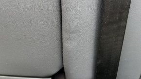 Rear seats, 2nd row, left, Audi Q8 19-23, black leather, gray stitching, heated, with belt, dents