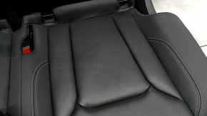 Rear seats, 2nd row, left, Audi Q8 19-23, black leather, gray stitching, heated, with belt, dents