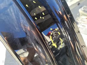 Kia Niro 17-22 HEV, PHEV, rear right quarter wing, on the body, black ABP, dented, bumps