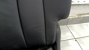Rear seats, 2nd row, right, Audi Q8 19-23, black leather, gray stitching, heated, dents