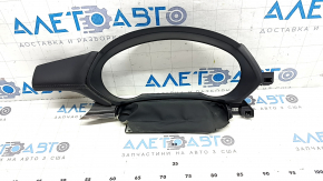 Mazda CX-5 21-24 black leather instrument cluster surround with dark wood trim, 10.3"
