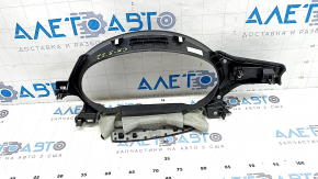 Mazda CX-5 21-24 black leather instrument cluster surround with dark wood trim, 10.3"
