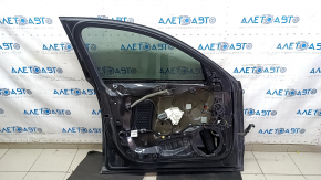 Front left door assembly for Audi A6 C7 12-18 keyless, graphite LX7U, dents, scratches