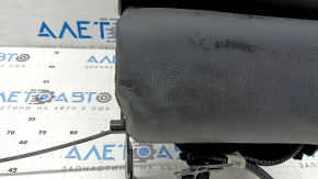 Backrest of the rear row 2 right Mazda CX-5 19-22 black leather, with perforation, with brown stitching, without a headrest, with USB, wrinkled