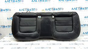 Rear seat cushion, 2nd row, Mazda CX-5 19-22, black leather with perforation, dented, scratches, needs cleaning