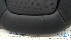 Rear seat cushion, 2nd row, Mazda CX-5 19-22, black leather with perforation, dented, scratches, needs cleaning