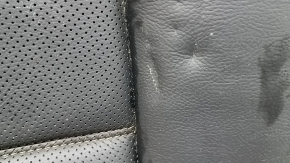 Rear seat cushion, 2nd row, Mazda CX-5 19-22, black leather with perforation, dented, scratches, needs cleaning