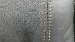 Rear seat cushion, 2nd row, Mazda CX-5 19-22, black leather with perforation, dented, scratches, needs cleaning