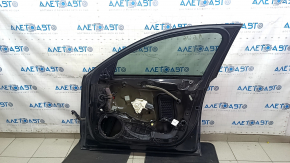 Front right door assembly for an Audi A6 C7 12-18 keyless, graphite LX7U, dents, scratches