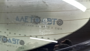 Mazda CX-5 17-24 electric trunk door with glass, tinted, blue 42M, worn glass, scratches on the glass