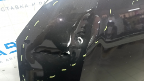 Bare hood of an Audi A6 C7 12-18, aluminum, graphite LX7U, sand, nicks, chips, scratches, dents