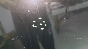 Bare hood of an Audi A6 C7 12-18, aluminum, graphite LX7U, sand, nicks, chips, scratches, dents