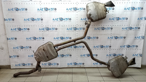 Exhaust pipe center section with barrels Audi A6 C7 16-18 2.0T AWD with damper, rusty
