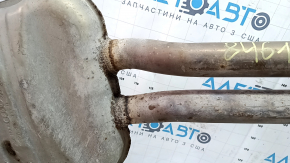 Exhaust pipe center section with barrels Audi A6 C7 16-18 2.0T AWD with damper, rusty