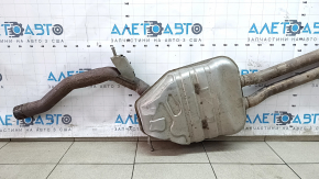 Exhaust pipe center section with barrels Audi A6 C7 16-18 2.0T AWD with damper, rusty