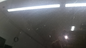 Bare hood of an Audi A6 C7 12-18, aluminum, graphite LX7U, sand, nicks, chips, scratches, dents