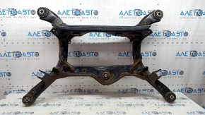 Rear subframe Audi A6 C7 12-18 AWD is rusty, 1 gearbox silent is cracked, 1 silent is torn