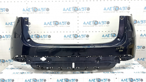 Naked rear bumper for Mazda CX-5 2022-2025 without parking sensors, blue, crack in mount, dent