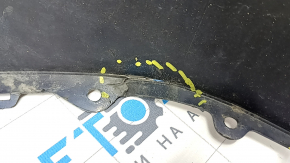 Front bumper, bare, Mazda CX-5 22-25, without parking sensors, blue, torn, broken fasteners, scratches, missing fragment