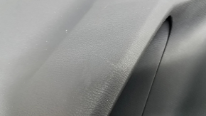 Rear left door panel for Mazda CX-5 17-23 with black leather insert, black leather armrest, dark wood molding, with handle, scratches, abrasions
