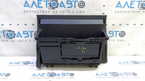 Toyota Prius V 15-17 glove compartment, lower, black, scratches