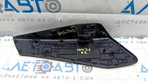 Rear right window lift control trim panel for Volkswagen ID.4 21-22, glossy, black, scratches, broken mount