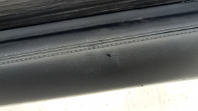Mazda CX-5 21-25 black leather dashboard trim for a 10.3" display, dark wood insert, stains, without a deflector