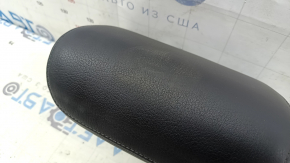 Rear central headrest for Audi A6 C7 12-18, black leather, ready to clean