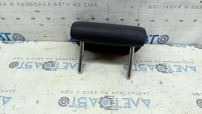 Rear central headrest for Audi A6 C7 12-18, black leather, ready to clean