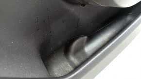 Front right door panel for Audi A6 C7 12-18, black leather, insert and armrest, black leather, with handle, with backlight, needs cleaning, broken fastener