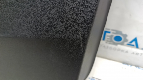 Front right door trim panel Volkswagen ID.4 21-22 black, brown leather armrest, glossy black insert, with handle, scratches