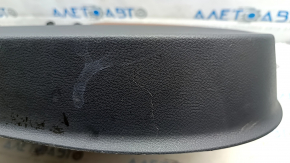 Front right door trim panel Volkswagen ID.4 21-22 black, brown leather armrest, glossy black insert, with handle, scratches