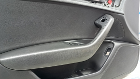 Front left door panel for Audi A6 C7 12-18, black leather, insert and armrest, black leather, with handle, with backlight, for cleaning