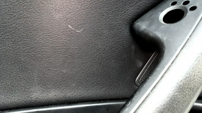 Front left door panel for Audi A6 C7 12-18, black leather, insert and armrest, black leather, with handle, with backlight, for cleaning