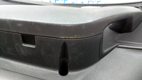 Front left door panel for Audi A6 C7 12-18, black leather, insert and armrest, black leather, with handle, with backlight, for cleaning