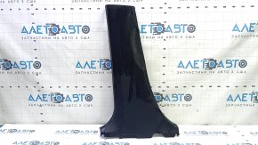 Lower left center pillar trim for Toyota Prius V 15-17, black, scratches