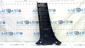 Toyota Prius V 15-17 lower right center pillar trim, black, scratches, broken mount