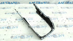 Audi A6 C7 16-18 wood grain center console trim (brown ash), texture, worn, scratches