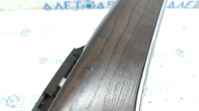 Audi A6 C7 16-18 wood grain center console trim (brown ash), texture, worn, scratches