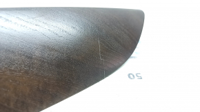 Right front panel trim for Audi A6 C7 16-18, wood grain (brown ash), quattro, scratches