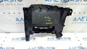 Toyota Prius V 15-17 black lower center dashboard trim, scratches