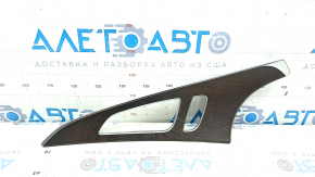 Door trim panel (cards) front left Audi A6 C7 12-18 wood (brown ash), swollen chrome, scratches